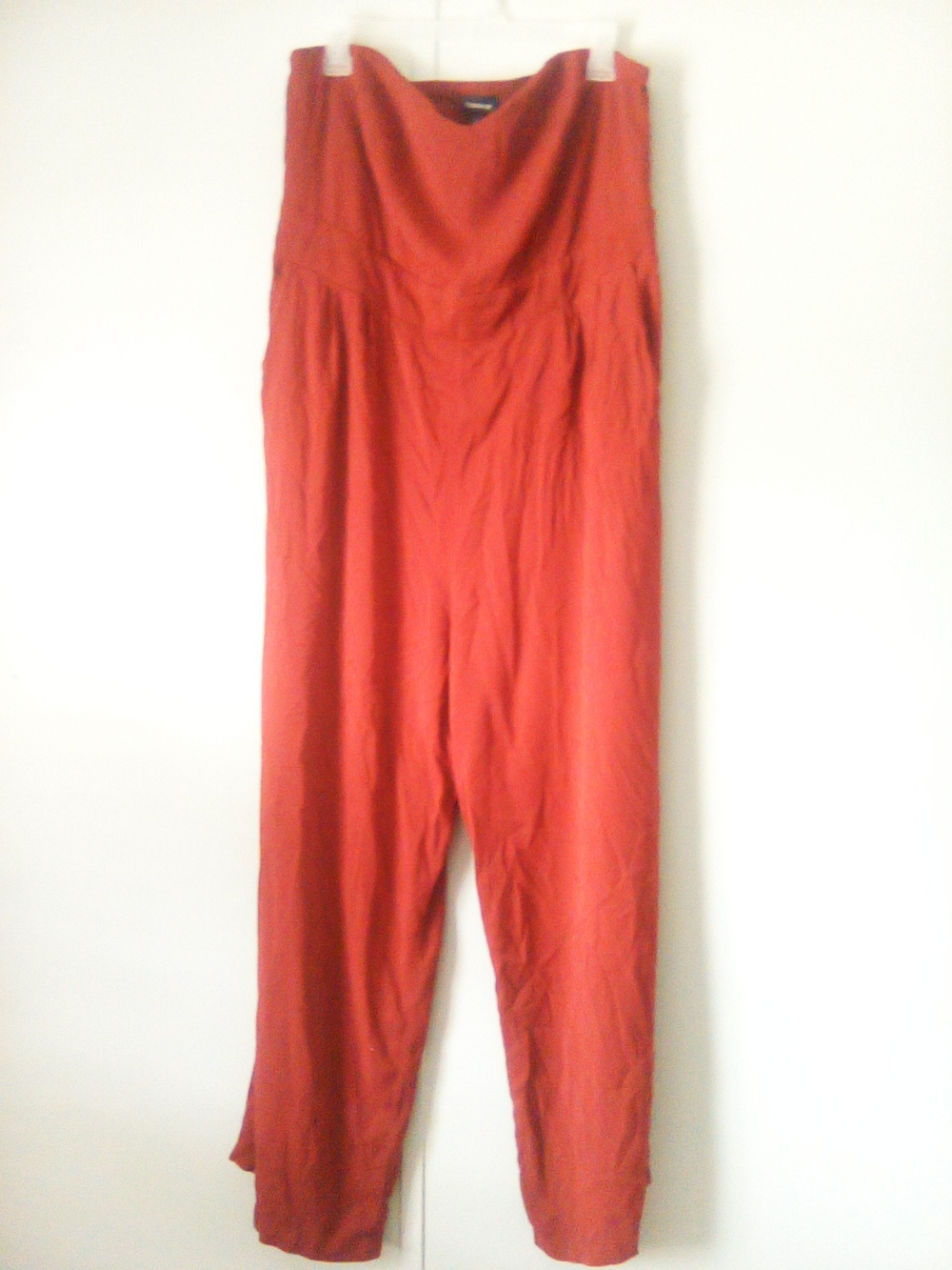 torrid Rust Red Strapless Jumpsuit